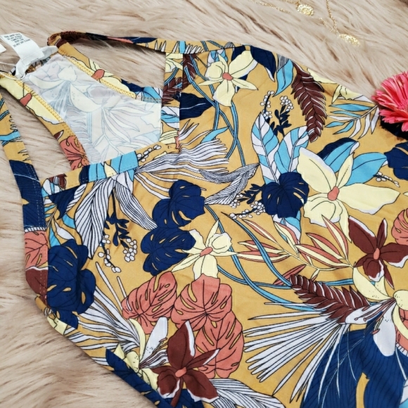 Print Bodycon Maxi Dress Gold - Picture 3 of 4